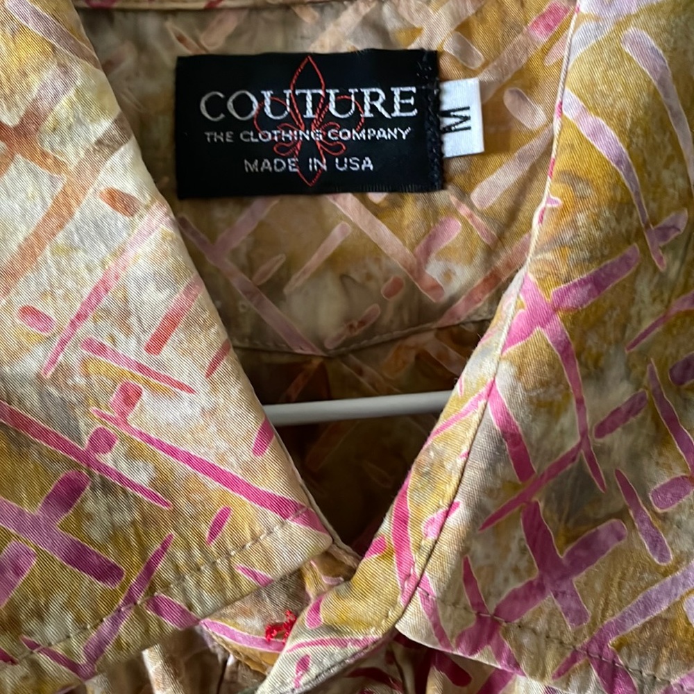 couture mens shirt made in USA
